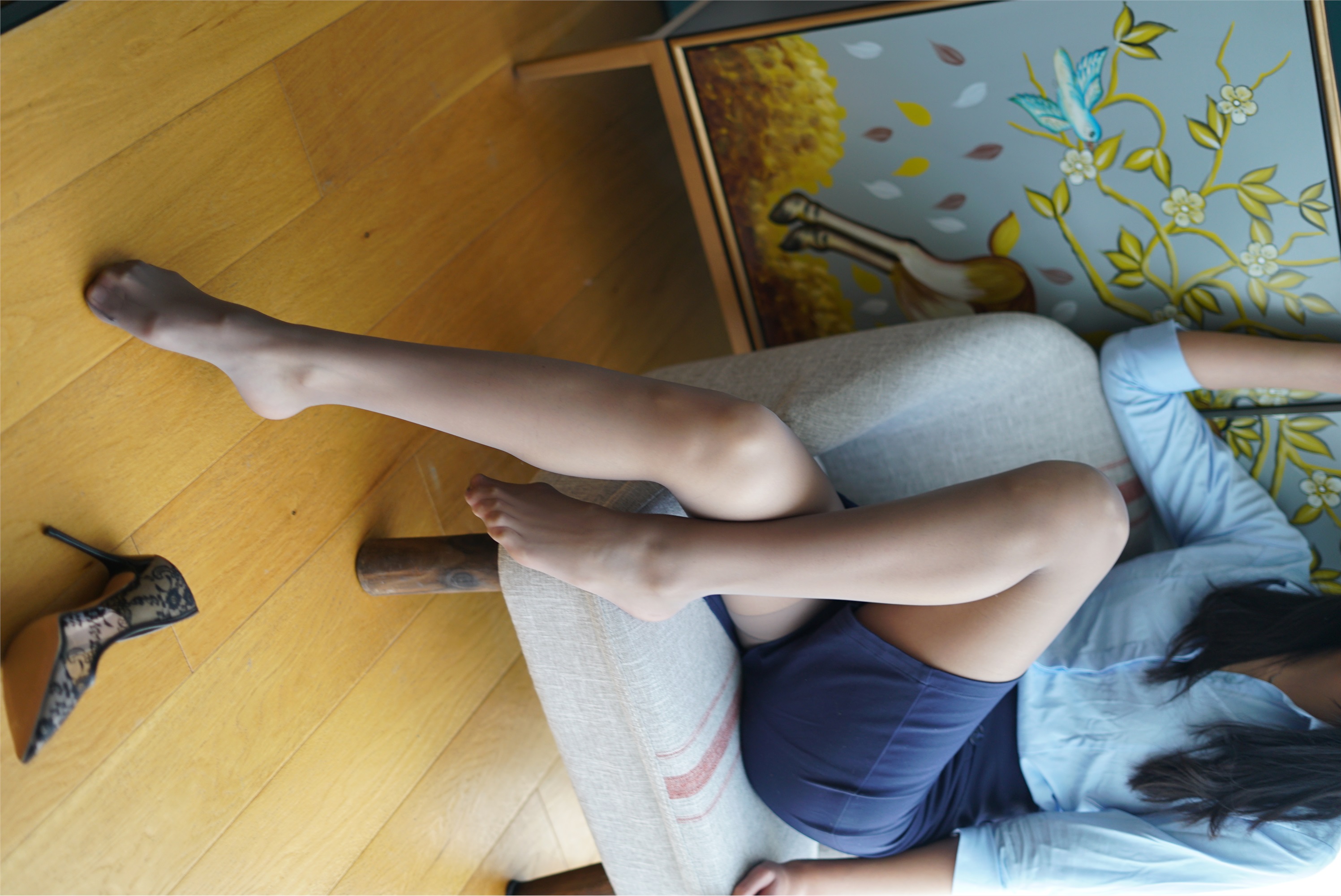 壹吻映画  2021.02.03 YW009《梦梦-蓝色职业装 》